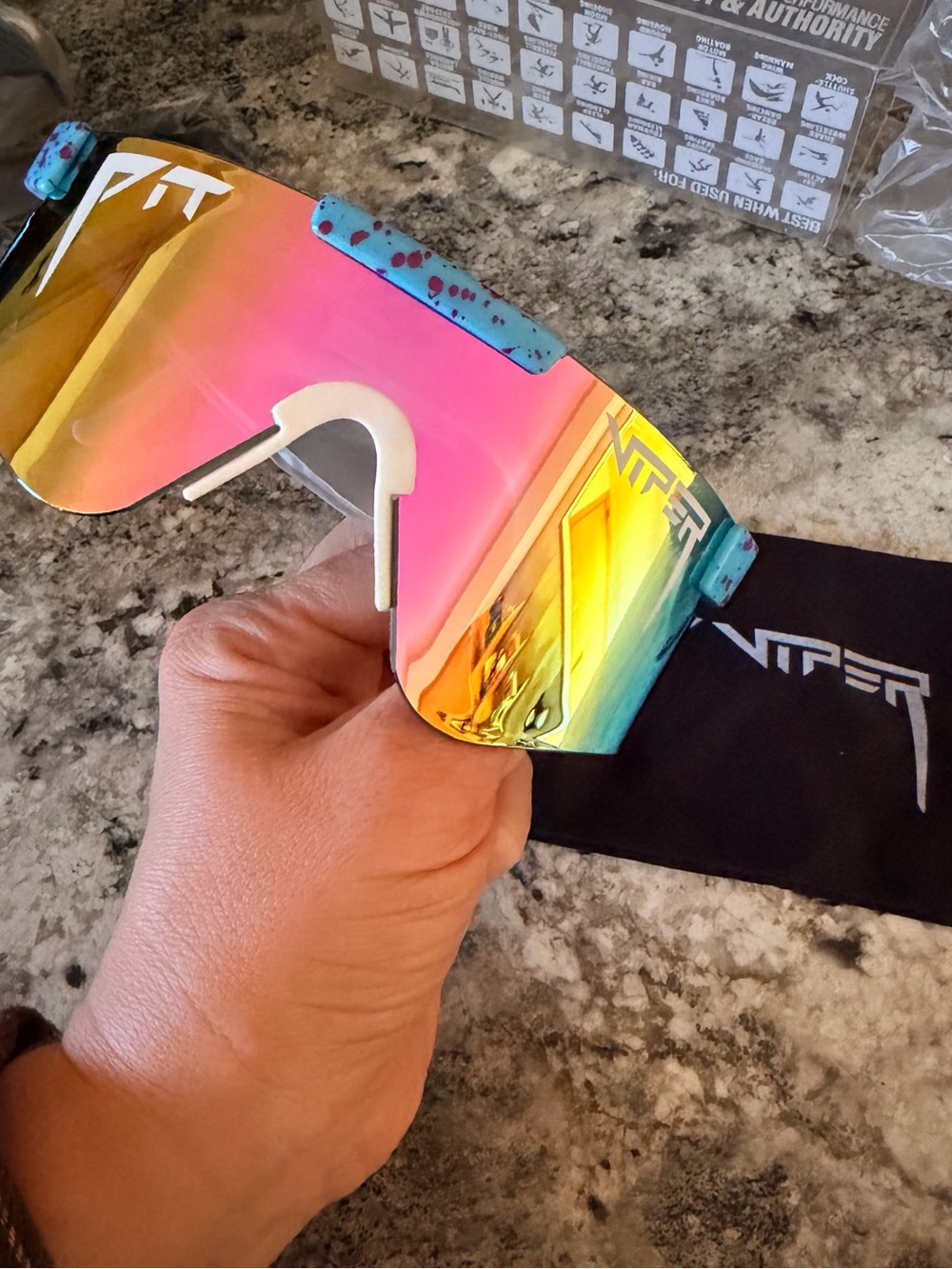 Pit Viper Kids Sunglasses Pink Yellow Blue Mirror Shield